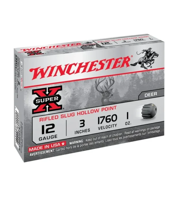 Balles Winchester Winchester Slug Super X Rifled 28 gr – Cal. 12 – Tout-Chasse.fr