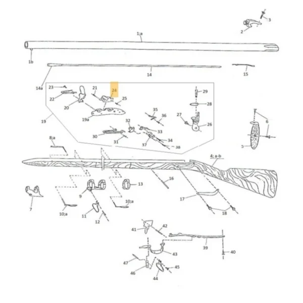 BASSINET AN IX PEDERSOLI REF 800002262 | WesternGuns