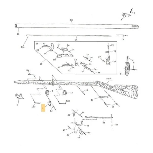 BATTANT ANTERIEUR AN IX REF 800004293 | WesternGuns