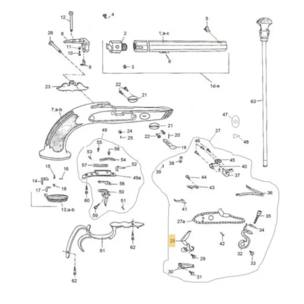 BATTERIE LEPAGE/BOUTET PEDERSOLI REF 800002549 | WesternGuns