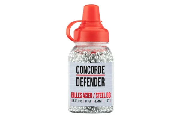 Billes acier Concorde Defender cal. 4,5 mm x 1500 – Par 1500