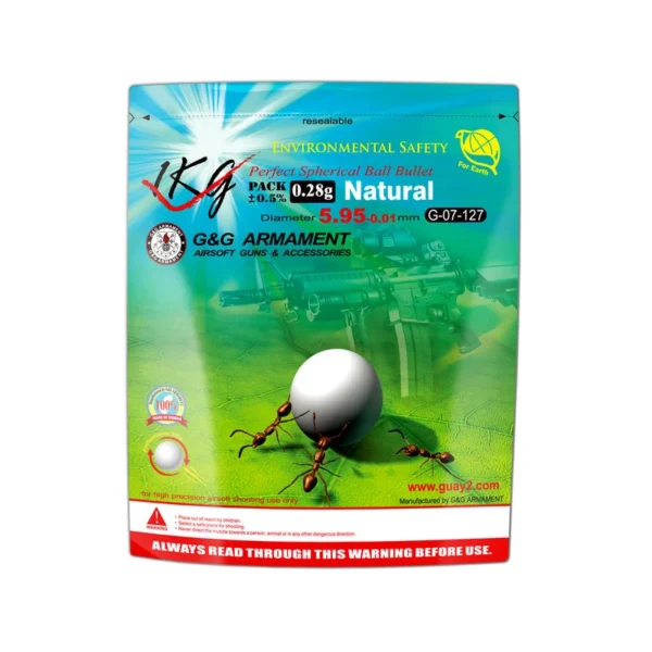 BILLES BIO 0.28G BLANCHES EN SACHET DE 1KG