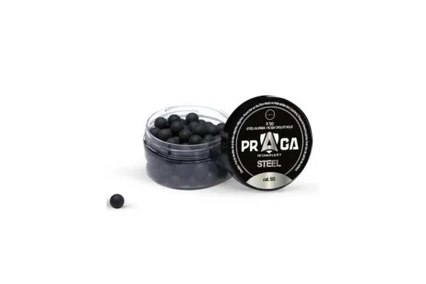 BILLES EN CAOUTCHOUC ACIER CAL.50 X50