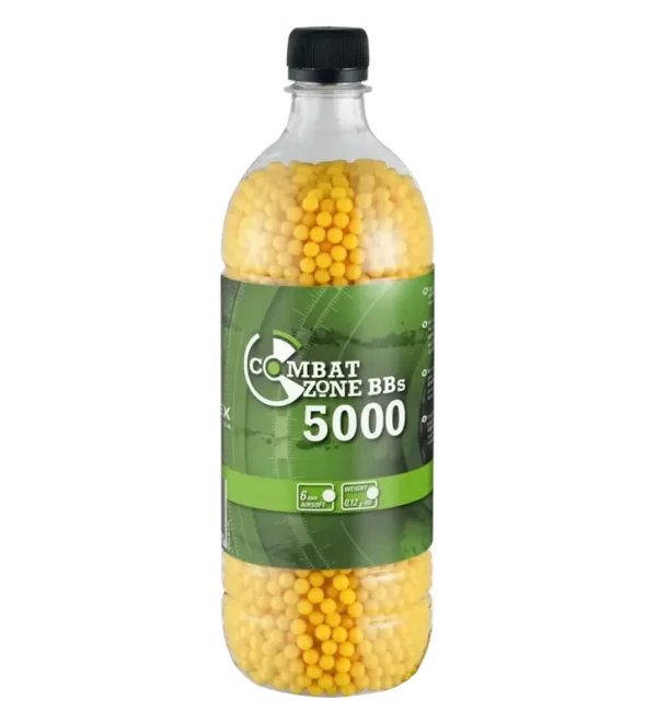 Billes pour arme BB Combat Zone – Jaune – 6 mm x5000