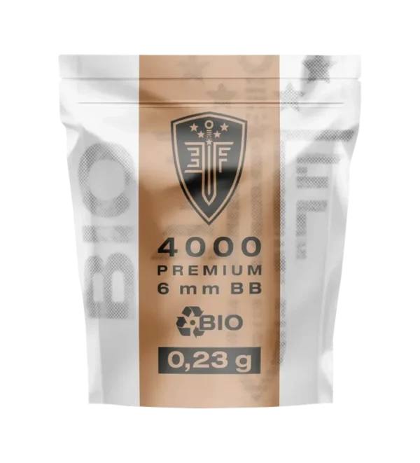 Billes pour arme BB Elite Force Bio – Blanche – 6 mm 0,23g x4000