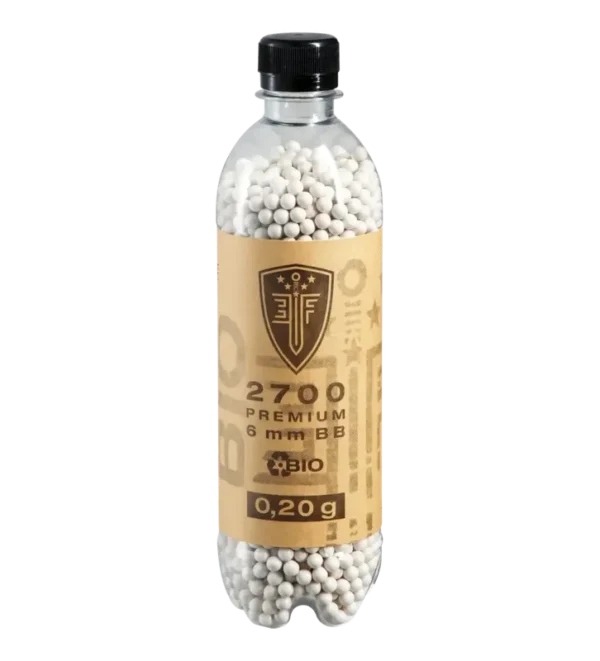Billes pour arme BB Elite Force Bio – Blanche – 6 mm 0,2g x2700