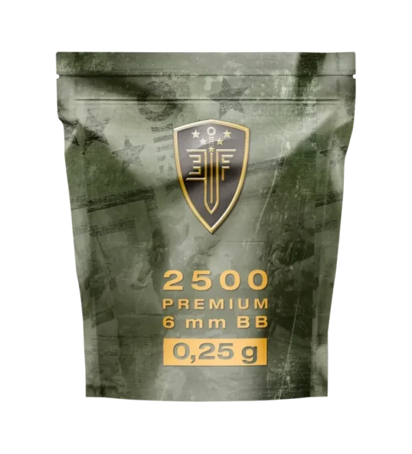Billes pour arme BB Elite Force – Blanche – 6 mm 0,25g x2500