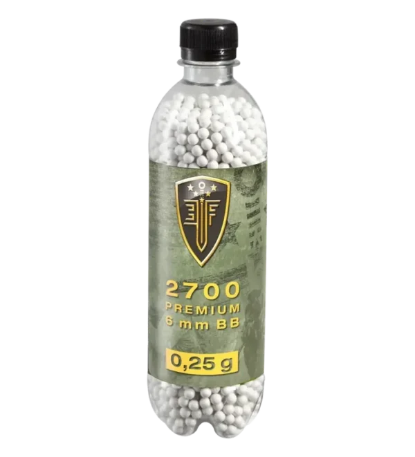 Billes pour arme BB Elite Force – Blanche – 6 mm 0,25g x2700