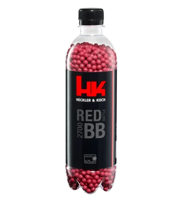 Billes pour arme BB HK – Rouge – 6 mm 0,25g x2700