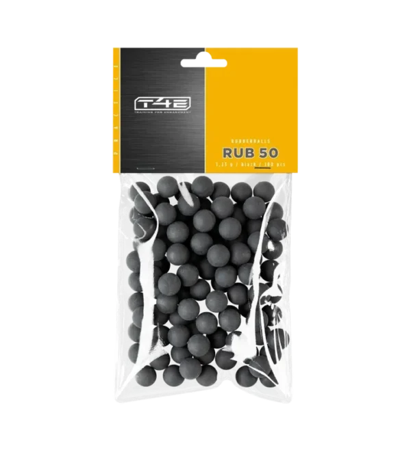 Billes pour arme de défense T4E Caoutchouc entrainement – Cal. 50 x100