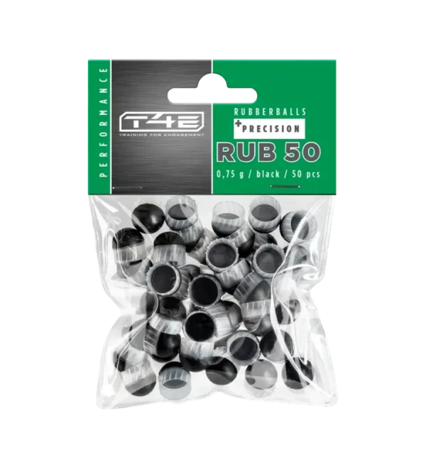 Billes pour arme de défense T4E Caoutchouc précision – Cal. 50 x50