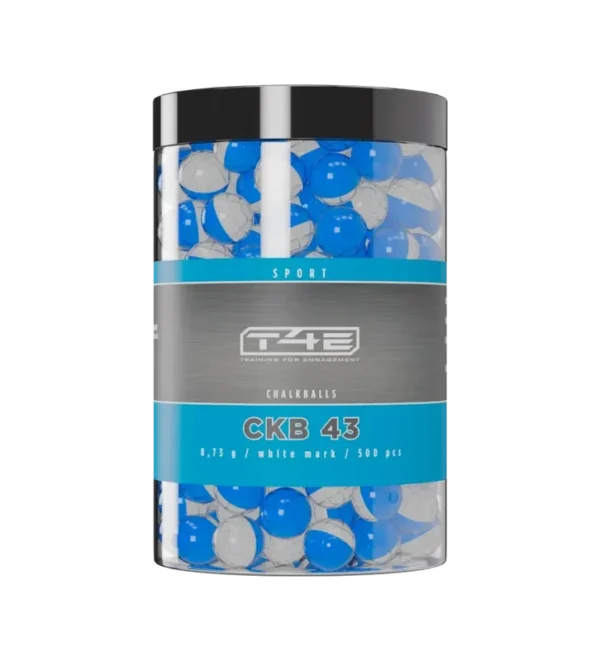 Billes pour arme de dfense T4E Craie blanche – Cal. 43 x500