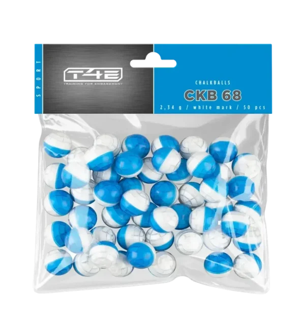 Billes pour arme de défense T4E Craie blanche – Cal. 68 x50