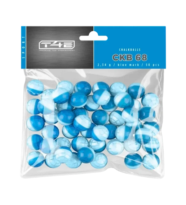 Billes pour arme de défense T4E Craie bleue – Cal. 68 x50
