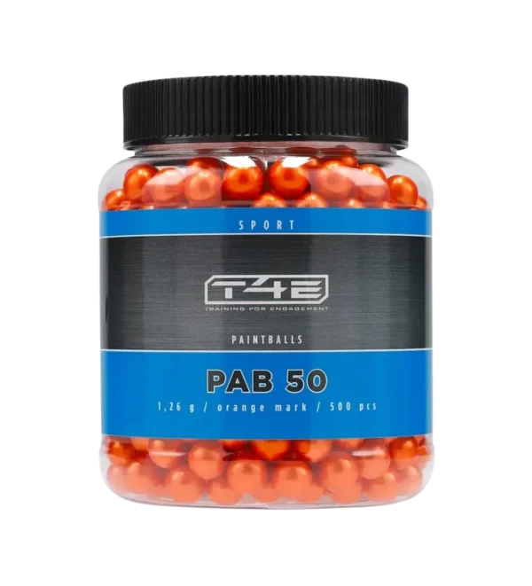 Billes pour arme de défense T4E Paintball Bio Orange – Cal. 50 x500