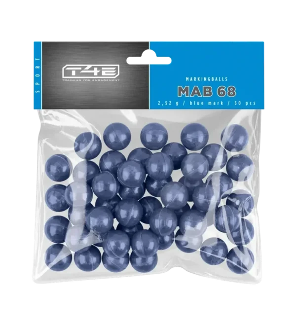 Billes pour arme de dfense T4E Peinture bleue – Cal. 68 x50