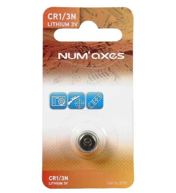 Blister 1 pile CR1/3N lithium 3 V Num’Axes – Tout-Chasse.fr