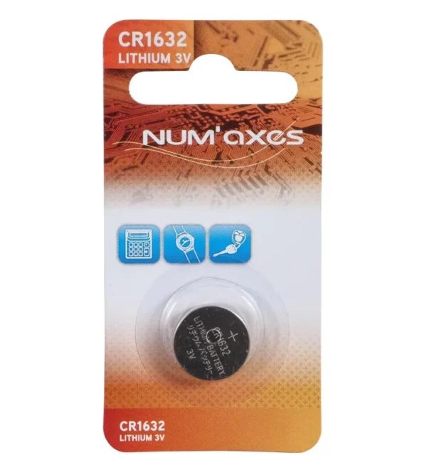 Blister 1 pile CR1632 lithium 3 V Num’Axes – Tout-Chasse.fr