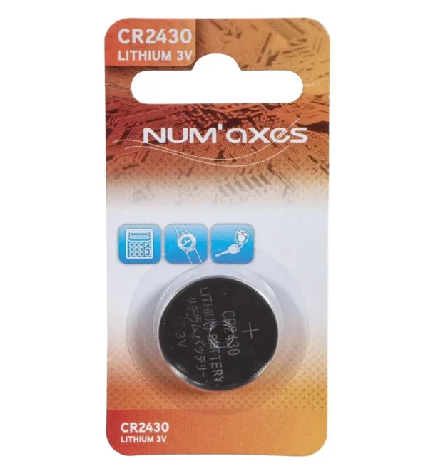 Blister 1 pile CR2430 lithium 3 V Num’Axes – Tout-Chasse.fr