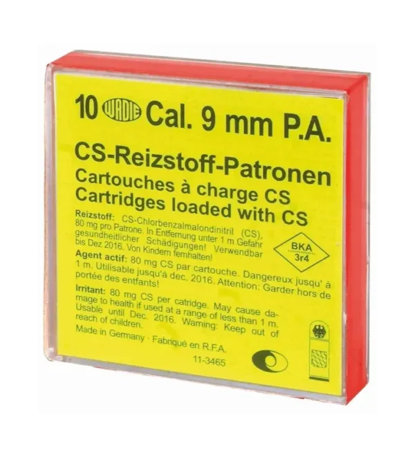 Boîte de 10 cartouches 9 mm PA à gaz CS – Tout-Chasse.fr