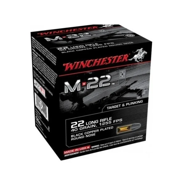 BOITE DE 400 CARTOUCHES WINCHESTER M22 40 gr | WesternGuns