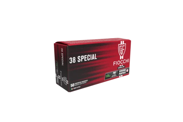 BOITE DE 50 CARTOUCHES FIOCCHI 38SP FMJ 158 GRS