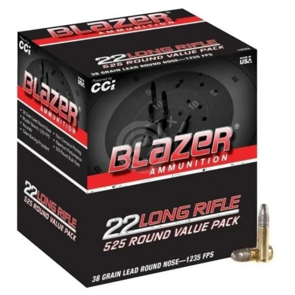 BOITE DE 525 CARTOUCHES CCI BLAZER CAL 22LR | WesternGuns