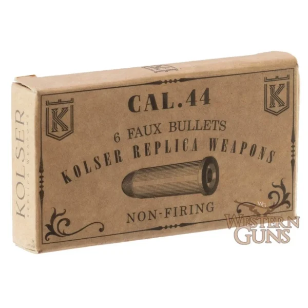 BOITE DE 6 FAUSSES CARTOUCHES CALIBRE 44 KOLSER REF 47-1041-6 | WesternGuns