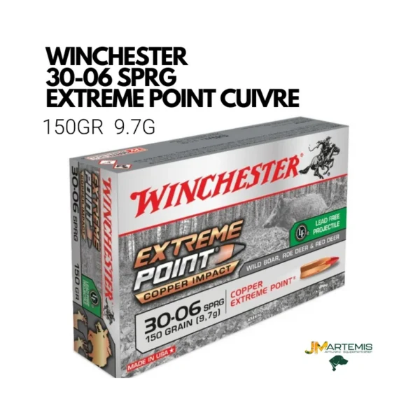 BALLES WINCHESTER EXTREME POINT 270WIN COPPER IMPACT 130gr (SANS PLOMB)