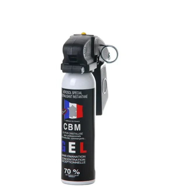 Bombe de défense CBM à gel – Poignée – 100 ml – Tout-Chasse.fr