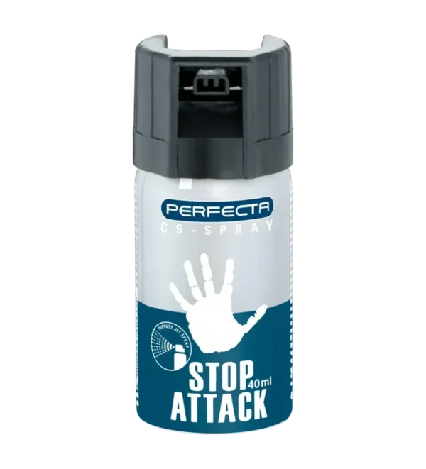 Bombe de défense Stop Attack – 40 ml – Gaz CS