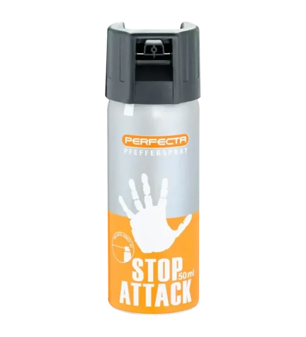 Bombe de défense Stop Attack – 50 ml – Gel Poivre