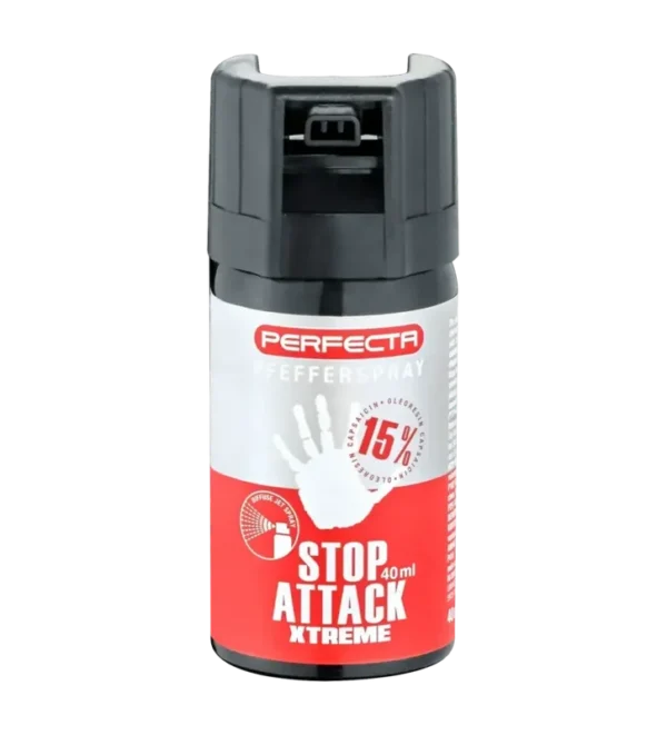 Bombe de défense Stop Attack Xtreme – 40 ml – Gaz Poivre
