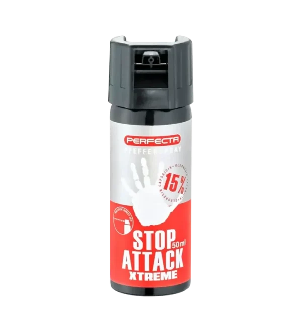 Bombe de défense Stop Attack Xtreme – 50 ml – Gel Poivre