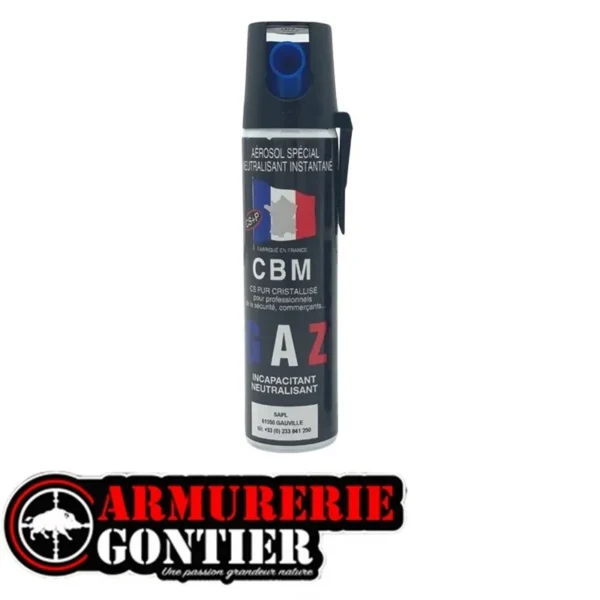 Aérosol lacrymogène anti agression SAPL GAZ CS 75MLL,bombe lacrymogene,bombe defensive