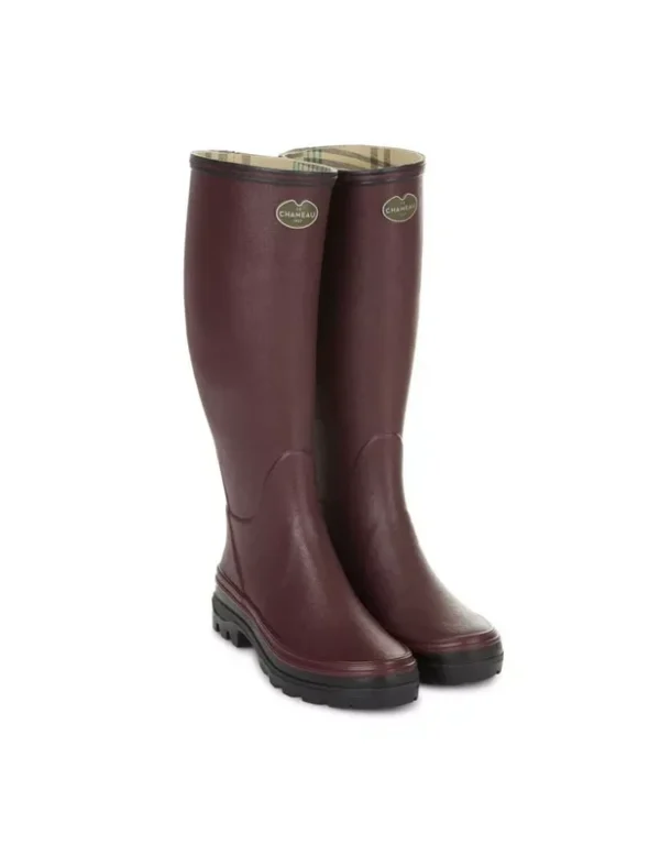 Bottes femme Le Chameau Giverny doublées jersey Cherry