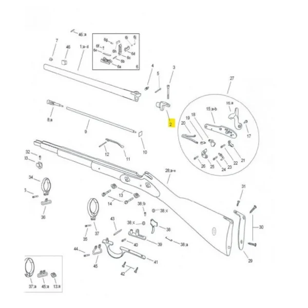 BOUCHON DE CULASSE ENFIELD PEDERSOLI REF 800008119 | WesternGuns