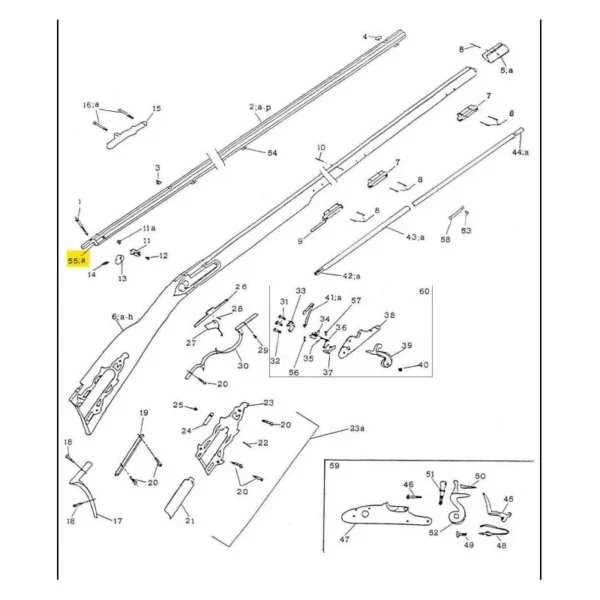 BOUCHON DU CANON KENTUCKY CALIBRE 50 REF 800005055 | WesternGuns
