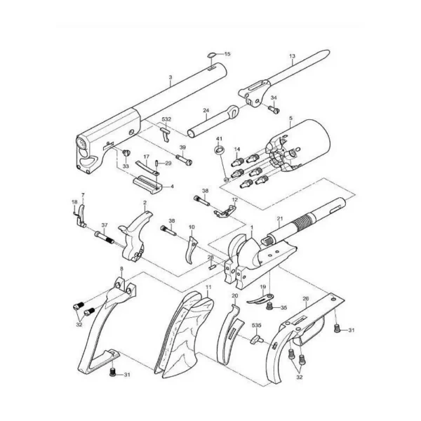 BOURROIR COMPLET WALKER UBERTI | WesternGuns
