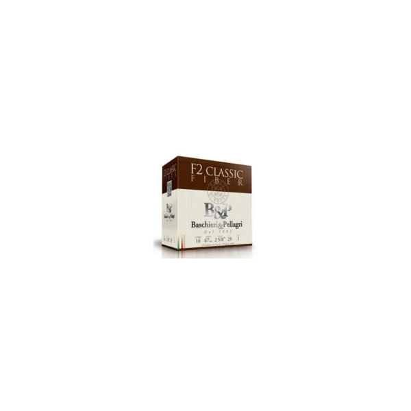 B&P F2 Classic Fiber Cal.16/67 N°6 — Cartouches calibre 16 Fiber