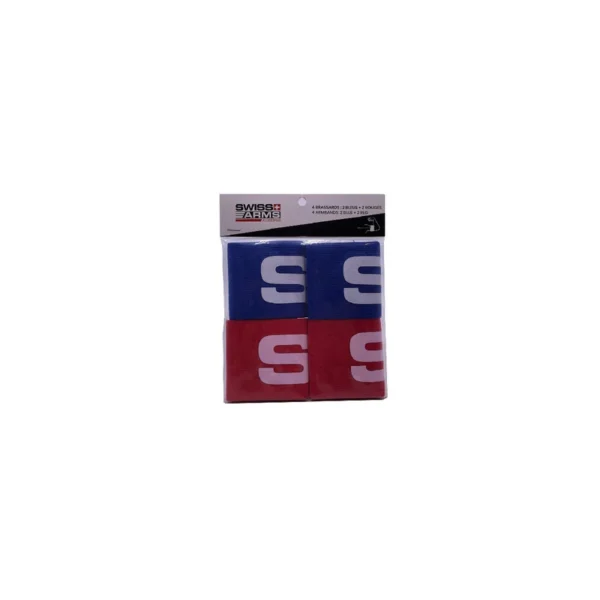 Brassards SwissArms (2 bleus/2Rouges)