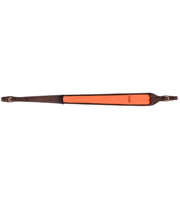 Bretelle carabine en cuir orange – Country Sellerie – Tout-Chasse.fr