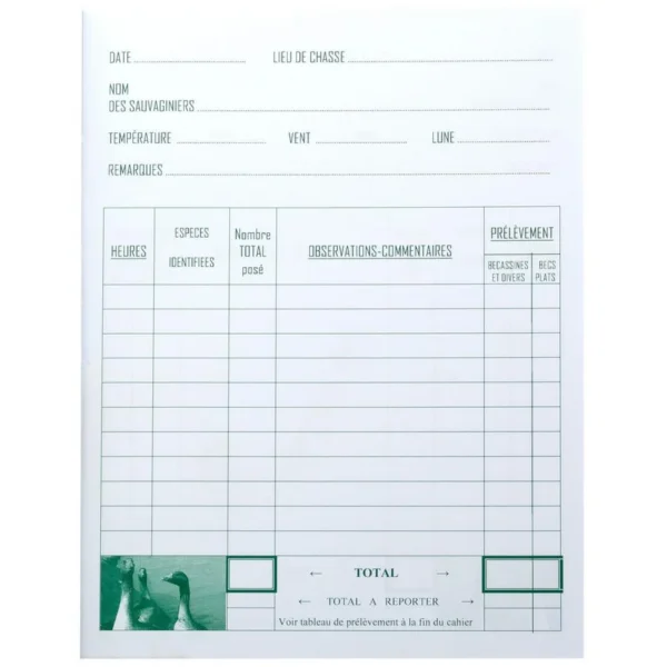Acheter Cahier de Hutte 96 Pages | toutpourlahutte.fr