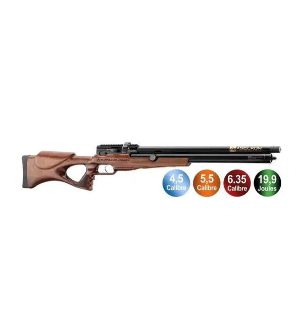 Carabine à air PCP Aselkon RX5 RAVELLO Régulateur Jet Black <19J - Tout-Chasse.fr