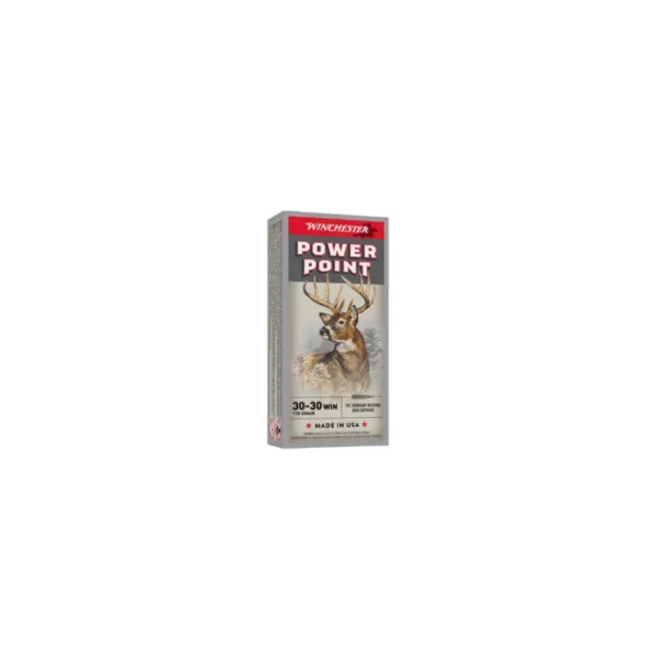 Munitions .30-30 Winchester 170gr Power Point – Boîte de 20 – Catégorie C
