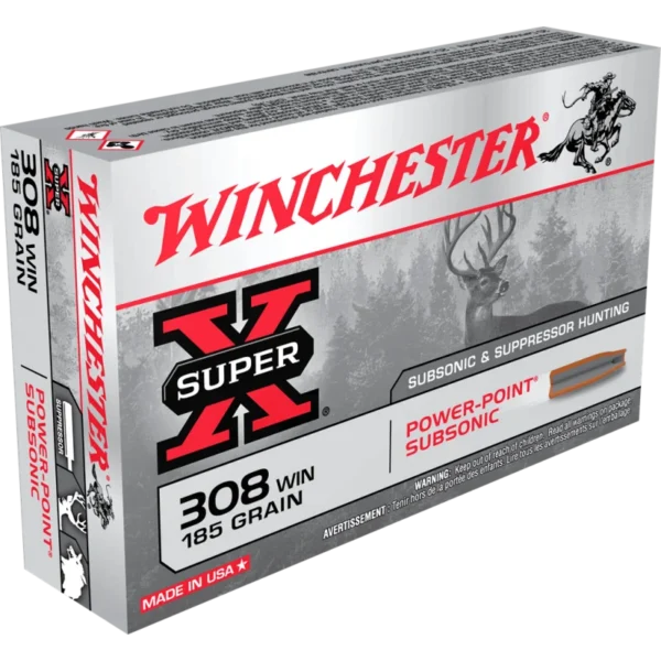 Winchester Subsonic HP .308 Win 185 gr / 12 g – .308 Win Subsonic HP 185 gr / 12 g