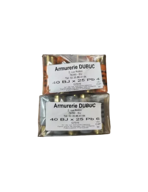 Cartouches chasse Armurerie Dubuc 40g cal.12/70 x25