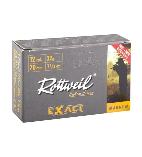 Cartouche Rottweil Exact ”Magnum” – Cal. 12/70 – Tout-Chasse.fr
