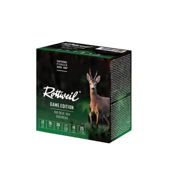 Cartouche Rottweil Chevreuil 12/70 x25 – Tout-Chasse.fr