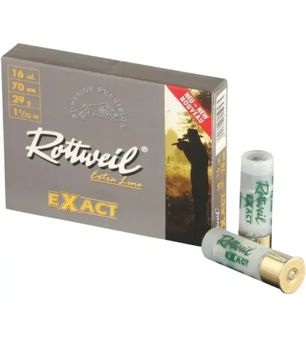 Cartouche Rottweil Exact Cal. 16/67,5 29g x5 – Tout-Chasse.fr